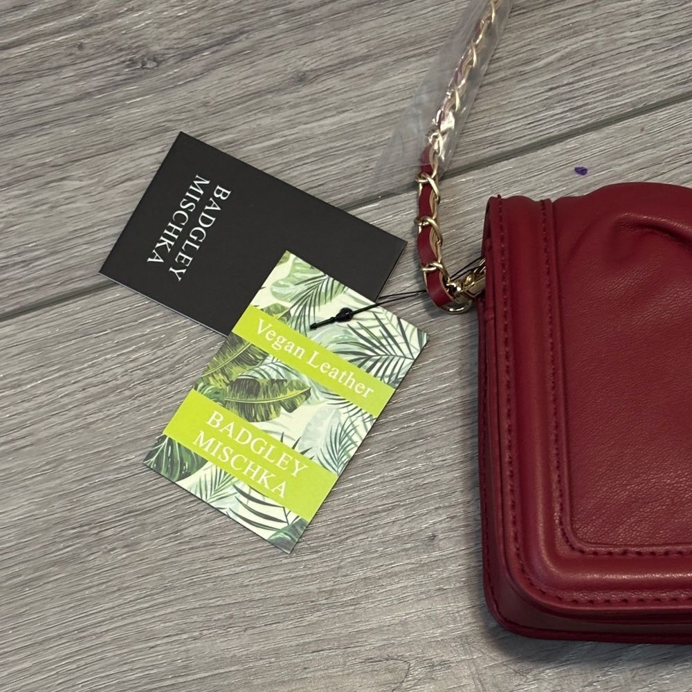 Badgley Mischka Red Crossbody Bag NWT
